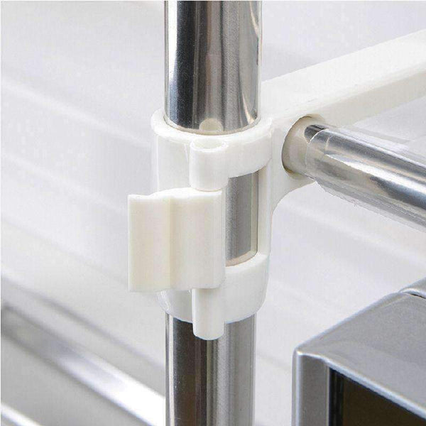 Planet Gates 1pcs Stainless Steel Adjustable Multifunctional Microwave Oven Shelf Rack Standing Type Double Kitchen Storage Holders