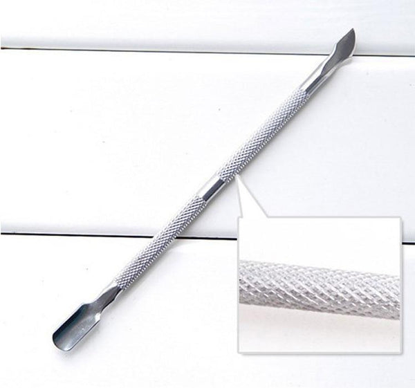 Planet Gates 1Pcs Stainless Steel Double Head Cuticle Pusher for Manicure 2021 Tools for Nails Art Non-Slip Nail Cuticle Remover Accessories