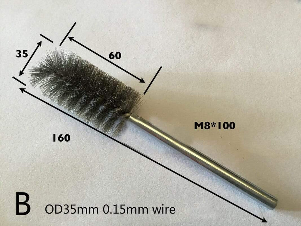 1pcs Steel Wire Boiler Cleaning Brush Wire Brush Pipe Cleaner Wire Cleaning Brush Stainless Steel Wire Brush OD30/35/40/50MM