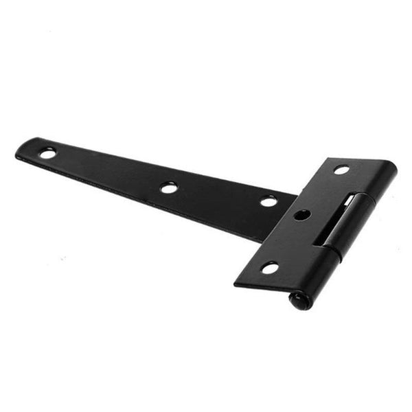 1PCS T Shaped Door Shed Garden Wooden Gate Cabinet Hinge for 4/6/8/10 / Door Hardware Accessories Black Iron Tee Hinged
