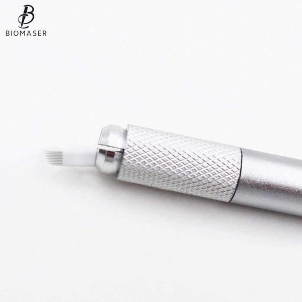 Planet Gates 1pcs Tatoo Pen Microblading Pen for Eyebrow Tattoo Machine Tebori Permanent Makeup Eyebrow Tattoo Manual Pen Needle Blade Slot