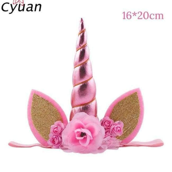 Planet Gates 1pcs unicorn horn Unicorn Party Disposable Tableware Set Kids Birthday Party Paper Cup Plate Hat 1st First Birthday Party Decor Supplies