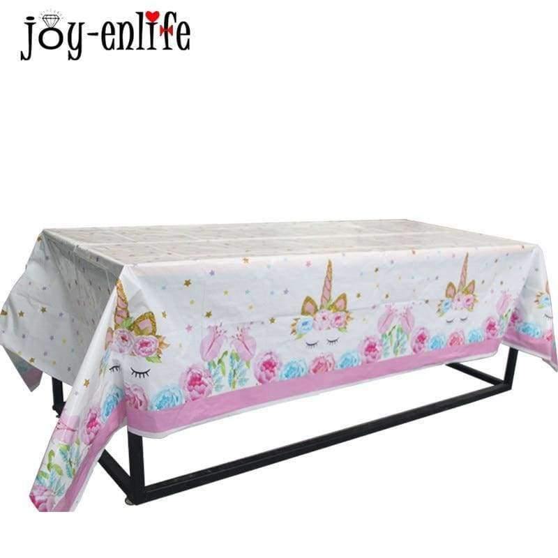 Planet Gates 1pcs Unicorn Party Pink Tablecloths Kids Birthday Party Decorations Table Cover Baby Shower Unicornio Party Supplies