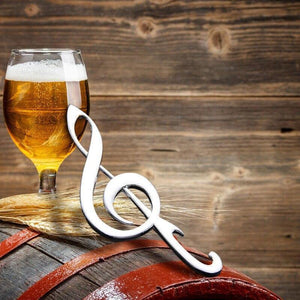 1pcs Unique Wedding Favors "Symphony" Chrome Music Note Bottle Opener wedding gift