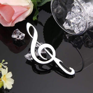 1pcs Unique Wedding Favors "Symphony" Chrome Music Note Bottle Opener wedding gift