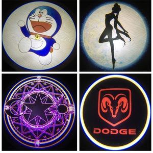 Planet Gates 1PCS Universal Wireless Car Door Welcome Logo Light Projector LED Laser Lamp For Ford BMW Toyota Volkswagen Chevrolet Mazda