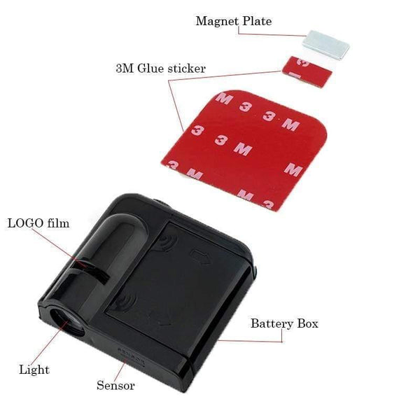 Planet Gates 1PCS Universal Wireless Car Door Welcome Logo Light Projector LED Laser Lamp For Ford BMW Toyota Volkswagen Chevrolet Mazda