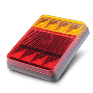 Planet Gates 1pcs Waterproof 8 LED Car Tail Light Rear Lamps Pair Boat Trailer 12V Rear Parts for Trailer Truck Car Lighting Waterproof IP65