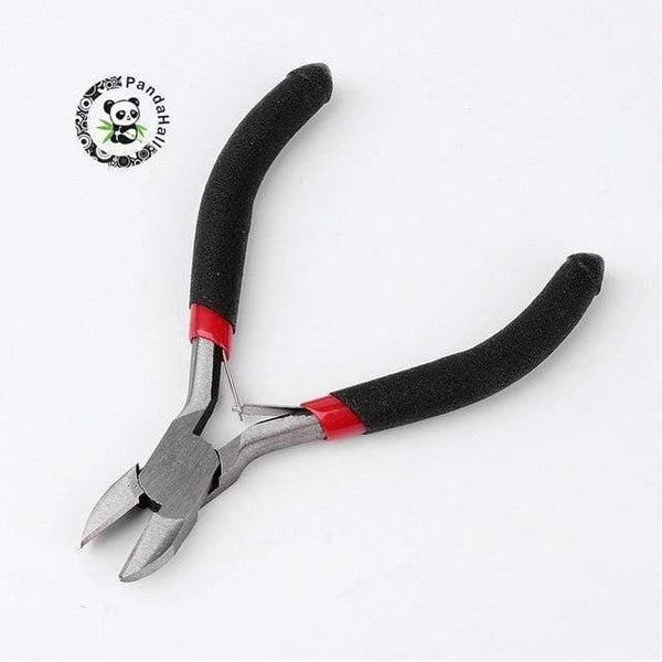 Planet Gates 1pcs  Wire Cutter 1 Stainless Steel Black Needle Nose Pliers Set Hand Tool For Jewelry Making DIY