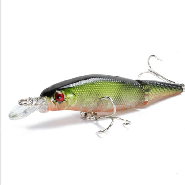 Planet Gates 1PCS Wobblers Pike Fishing Lures Multi Jointed Sections Hard Bait 85mm/7.4g Artificial Bait Minnow Crankbait Fishing Tackle Lure