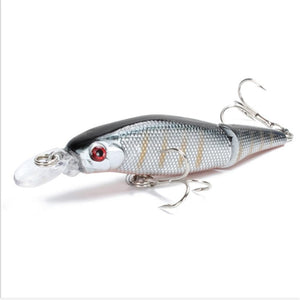 Planet Gates 1PCS Wobblers Pike Fishing Lures Multi Jointed Sections Hard Bait 85mm/7.4g Artificial Bait Minnow Crankbait Fishing Tackle Lure