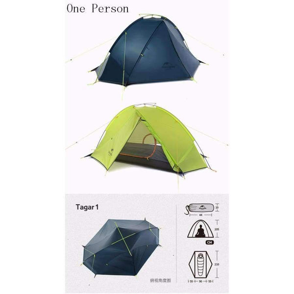 Planet Gates 1person Blue Outdoor 2 Person Camping Tent Ultralight Tent One Bedroom 1 Man 2 Man 4 Season Waterproof Tents barraca tenda