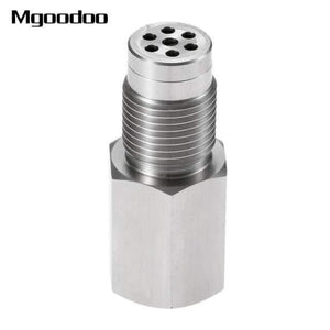Planet Gates 1Piece M18x1.5 CEL Eliminator Check Engine Light Adapter Real Mini Catalytic Converter O2 Oxygen Sensor Stainless Steel Car Accessories