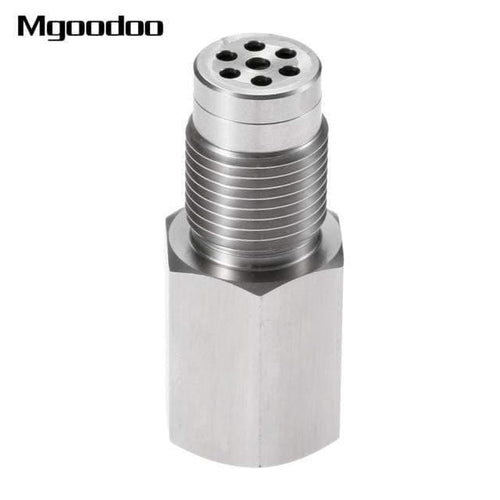 Planet Gates 1Piece M18x1.5 CEL Eliminator Check Engine Light Adapter Real Mini Catalytic Converter O2 Oxygen Sensor Stainless Steel Car Accessories