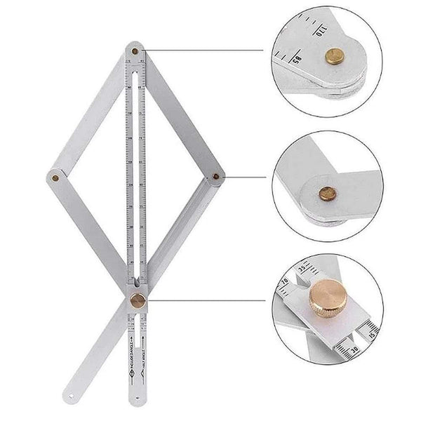 1piece Metal Ceiling Artifact Tool Square Protractor Digital Angle Ruler Finder Instrument Protractor Angle Meter Goniometer