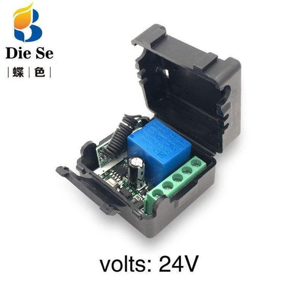 Planet Gates 1rc 24V 433 MHz Rf Remote Control DC 12V 24V 10A 1CH Relay Receiver For Universal Garage/door/Light/LED/Fanner/motor/Signal Transmission