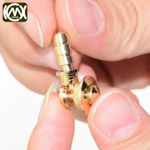 1set(2hinges And 1button Lock)  18k Golden Zinc Alloy Watchcase Combination Hinge And Lock Hardware (18k Golden)