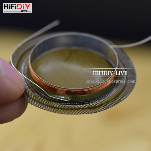 Planet Gates 1set (2pieces) / A01 Transparent HIFIDIY LIVE 2pcs/set 1 inch 25.4 25.5mm Tweeter Voice Coil soft black/Transparent Silk Membrane Treble Speaker Repair Parts DIY