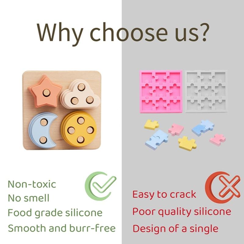 Planet Gates 1Set Nordic Style Silicone Stars Moon Nesting Stacking Building Blocks Toy BPA Free Baby Montessori Games Educational Toys Gifts