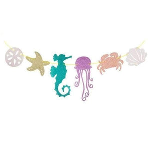 Planet Gates 1set paper banner 1 1pcs Little Mermaid Unicorn Party Tablecloth Kids Birthday Party Decoration Cute Table Cover Wedding Christening Supplies