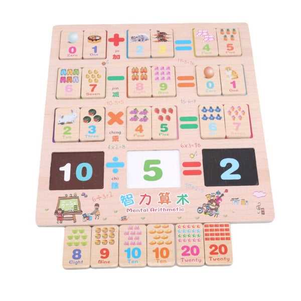 Planet Gates 1Set Wooden Montessori Hundred Board Math 1 to 100 Consecutive Numbers Counting Toy Montessori Educational Wooden Toys for Child