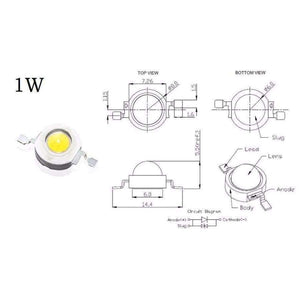 Planet Gates 1W 10W 20W 30W 50W 100W High power LED IC Integrated COB Lamp Cree chip Flood light Bulb light Warm White Cold white