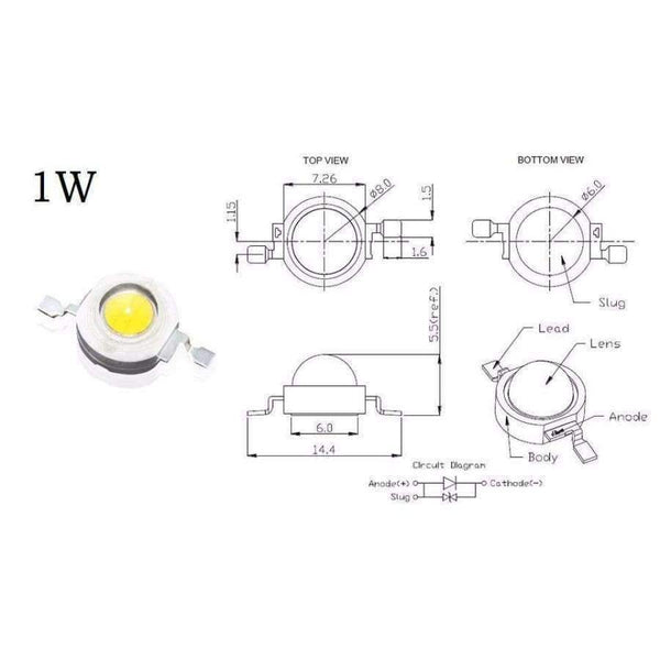 Planet Gates 1W 10W 20W 30W 50W 100W High power LED IC Integrated COB Lamp Cree chip Flood light Bulb light Warm White Cold white