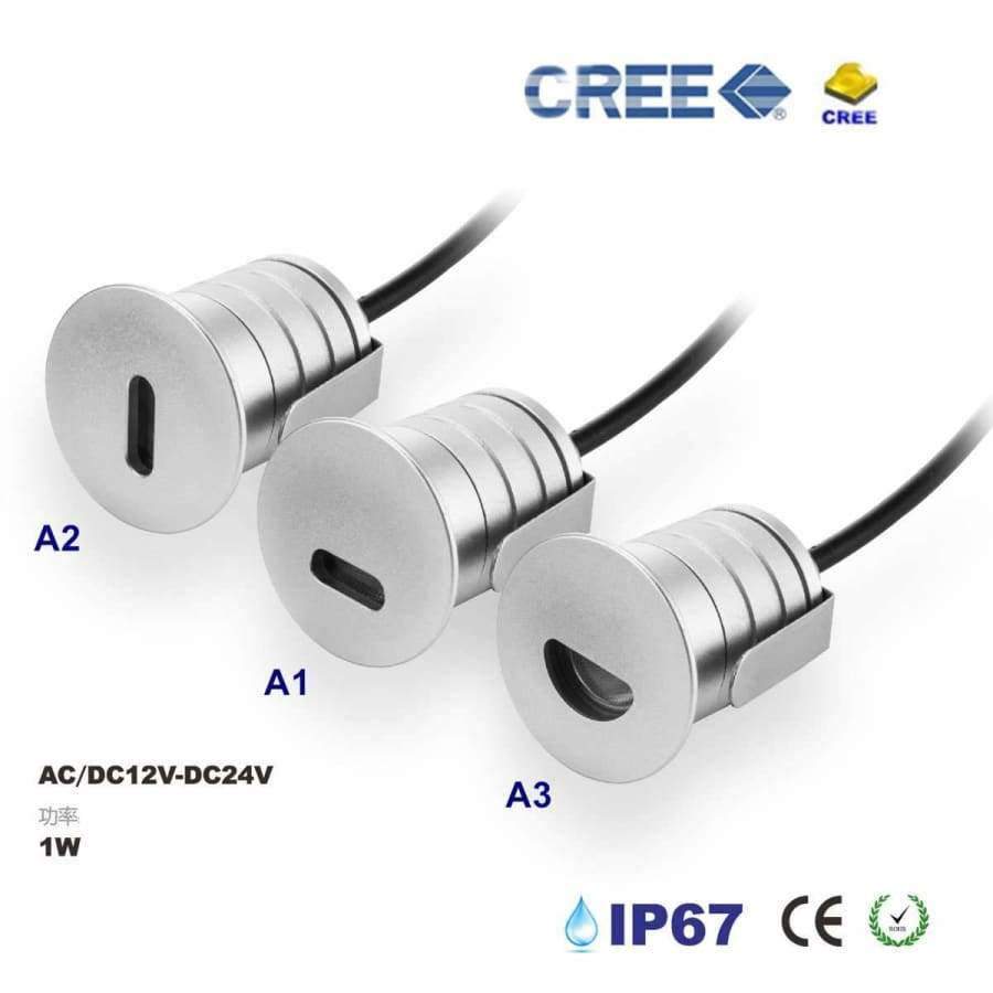 Planet Gates 1W Footlighting Recessed Step Stairway Spotlight DC12-24V Outdoor IP67 Landscape Deck Conner Lighting