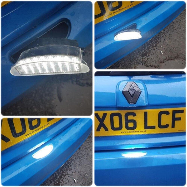 Planet Gates 1x 12V White LED Number License Plate Light For Renault Twingo I (1993-2007) Clio MK2 (1998-2006)