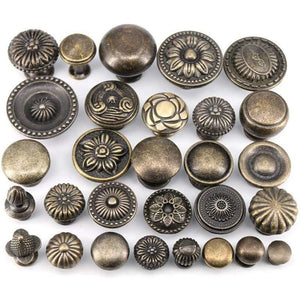1x  Antique Bronze Kitchen Cabinet Drawer Knobs Dresser Cupboard Wardrobe Furniture Pulls Handle Wooden Box Jewelry Box Knobs