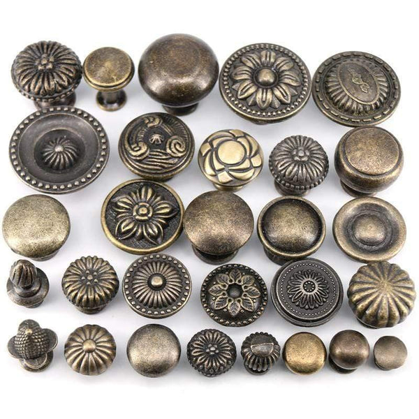 1x  Antique Bronze Kitchen Cabinet Drawer Knobs Dresser Cupboard Wardrobe Furniture Pulls Handle Wooden Box Jewelry Box Knobs