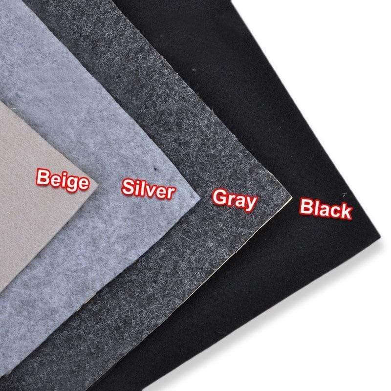 1x0.5m Speaker Cloth Self-Adhesive Felt Subwoofer Box Tape Strip Patch Sound Absorption Anti-seismic Beige/Silver/Gray/Black