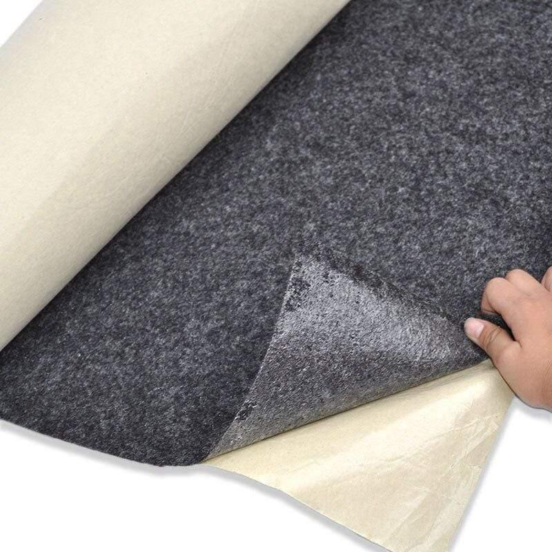 1x0.5m Speaker Cloth Self-Adhesive Felt Subwoofer Box Tape Strip Patch Sound Absorption Anti-seismic Beige/Silver/Gray/Black
