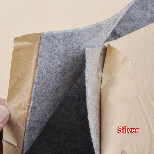 Planet Gates 1x0.5m Speaker Cloth Self-Adhesive Felt Subwoofer Box Tape Strip Patch Sound Absorption Anti-seismic Beige/Silver/Gray/Black