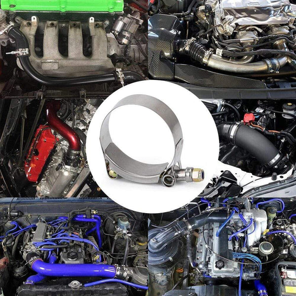 Planet Gates 2.0" 2.25" 2.5" 2.75" 3.0" 3.25" 3.5" 3.75" 4.0" T-Bolt Exhaust Clamp Intake Turbo Exhaust Intercooler Silicone Coupler 1 Piece