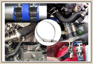 Planet Gates 2.0" 2.25" 2.5" 2.75" 3.0" 3.25" 3.5" 3.75" 4.0" T-Bolt Exhaust Clamp Intake Turbo Exhaust Intercooler Silicone Coupler 1 Piece