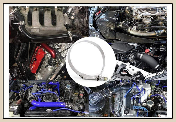 Planet Gates 2.0" 2.25" 2.5" 2.75" 3.0" 3.25" 3.5" 3.75" 4.0" T-Bolt Exhaust Clamp Intake Turbo Exhaust Intercooler Silicone Coupler 1 Piece