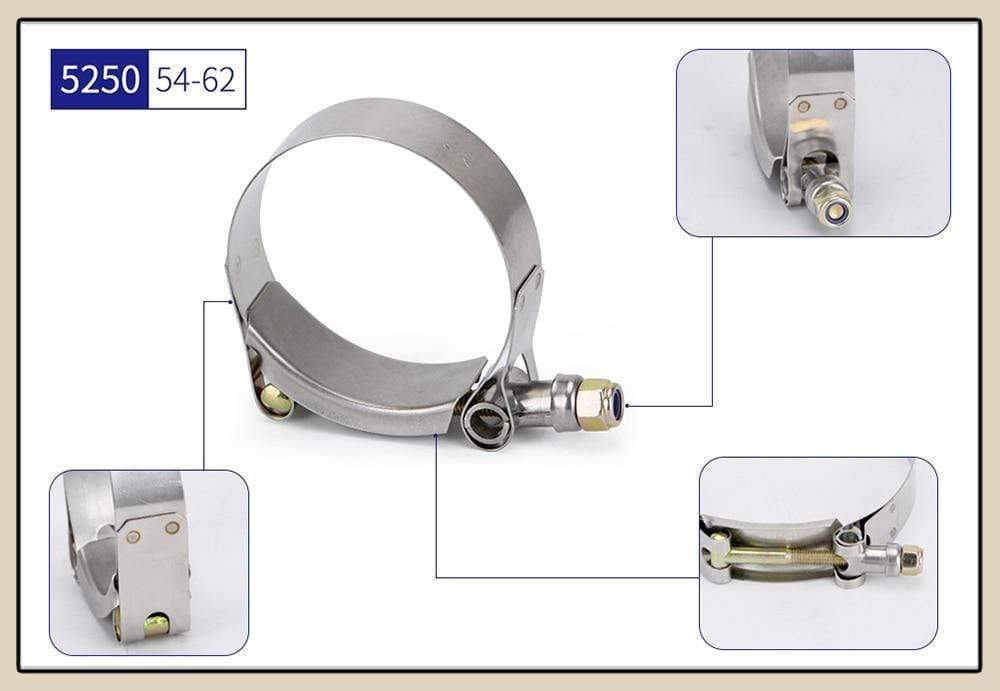 Planet Gates 2.0" 2.25" 2.5" 2.75" 3.0" 3.25" 3.5" 3.75" 4.0" T-Bolt Exhaust Clamp Intake Turbo Exhaust Intercooler Silicone Coupler 1 Piece