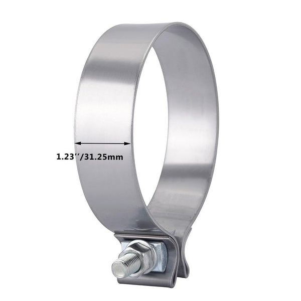 Planet Gates 2.0" 2.25" 2.5" 3.0" 4.0" Stainless Exhaust Lap Joint Exhaust Band Clamp Exhaust Sleeve Butt Joint Clamp