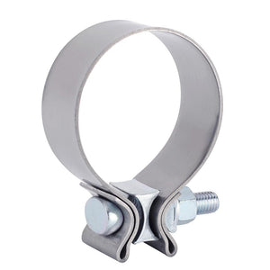 Planet Gates 2.0" 2.25" 2.5" 3.0" 4.0" Stainless Exhaust Lap Joint Exhaust Band Clamp Exhaust Sleeve Butt Joint Clamp