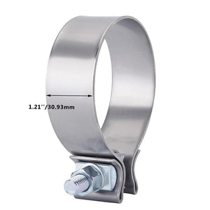 Planet Gates 2.0" 2.25" 2.5" 3.0" 4.0" Stainless Exhaust Lap Joint Exhaust Band Clamp Exhaust Sleeve Butt Joint Clamp