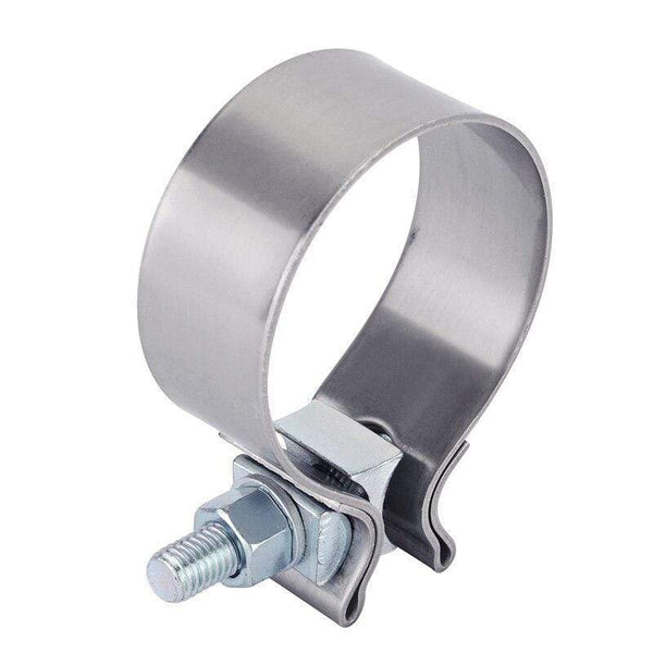 Planet Gates 2.0" 2.25" 2.5" 3.0" 4.0" Stainless Exhaust Lap Joint Exhaust Band Clamp Exhaust Sleeve Butt Joint Clamp