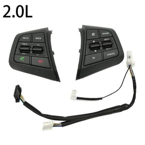 Planet Gates 2.0L 1 Steering Wheel Cruise Control Button Switch For Hyundai Creta Ix25 1.6L 2.0L Remote Control Volume Button Right Side Blue Light