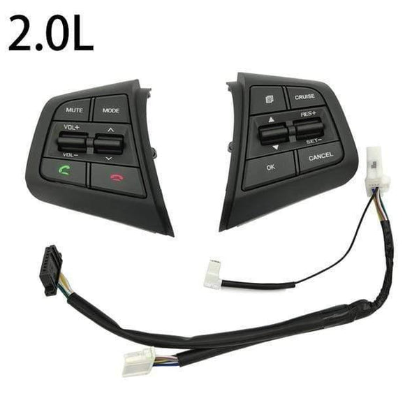 Planet Gates 2.0L 1 Steering Wheel Cruise Control Button Switch For Hyundai Creta Ix25 1.6L 2.0L Remote Control Volume Button Right Side Blue Light