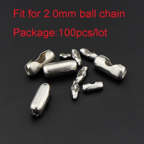 Planet Gates 2.0mm connector 10 Yard/Roll Dia 1.5mm 2mm 2.4mm Beaded Ball Stainless Steel Chain Bulk Jewelry Chains for DIY Necklaces Jewelry Making Supplies