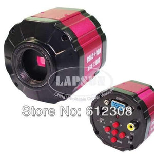 Planet Gates 2.0MP HD 2 in 1 Digital Industry Industrial Microscope Camera Magnifier VGA  AV TV Video Output  for PCB Lab + AC Power Supply