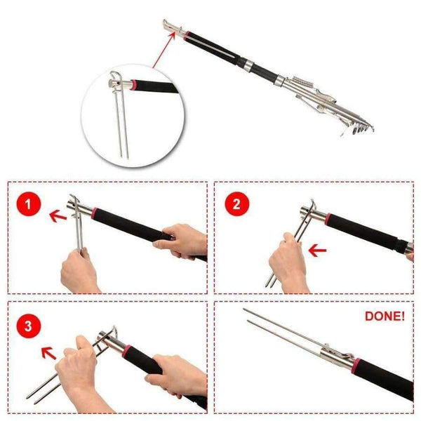 Planet Gates 2.1/2.4/2.7m Fishing Rod Adjustable Telescopic Automatic Pole Sea Shore River Lake Fishing Tackle Canaas De Pescar