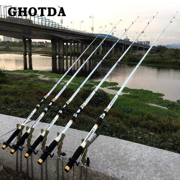 Planet Gates 2.1 m 2.1M -3.6M Carp Fishing Rod feeder Hard FRP Carbon Fiber Telescopic Fishing Rod fishing pole