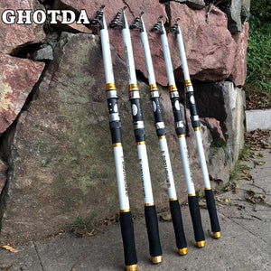 Planet Gates 2.1 m 2.1M -3.6M Carp Fishing Rod feeder Hard FRP Carbon Fiber Telescopic Fishing Rod fishing pole