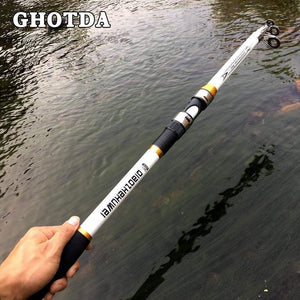 Planet Gates 2.1 m 2.1M -3.6M Carp Fishing Rod feeder Hard FRP Carbon Fiber Telescopic Fishing Rod fishing pole